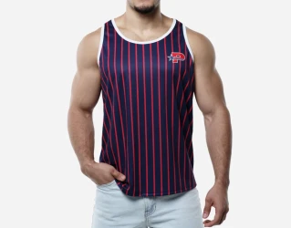 Navy Stripped Tank Top